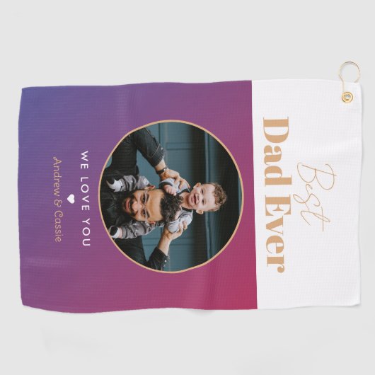 Serviette De Golf Meilleur papa (Horizontal)