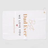 Serviette De Golf Meilleur papa (Horizontal)