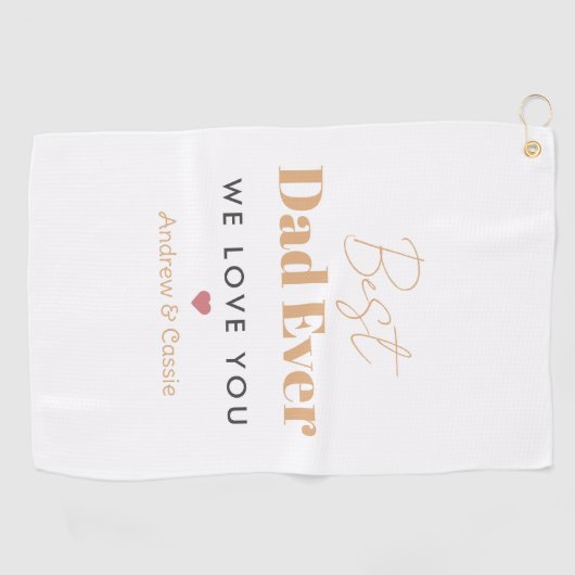 Serviette De Golf Meilleur papa (Horizontal)