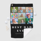 Serviette De Golf Meilleur papa 9 Photo Nom du collage (En situation)