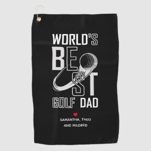 Serviette De Golf Meilleur papa de golf au monde - Drôle et pensant