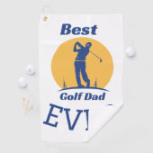 Serviette De Golf Meilleur papa de golf jamais (En situation)
