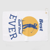 Serviette De Golf Meilleur papa de golf jamais (Horizontal)