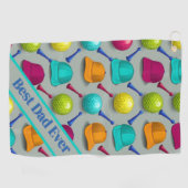 Serviette De Golf Meilleur Papa Ever (Horizontal)