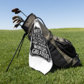 Serviette De Golf Meilleur papa jamais (Vert)