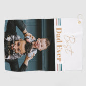 Serviette De Golf Meilleur papa jamais Nous t'aimons (Horizontal)