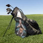 Serviette De Golf Meilleur papa jamais Nous t'aimons (Vert)