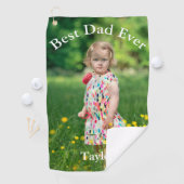 Serviette De Golf Meilleur papa jamais photo (En situation)