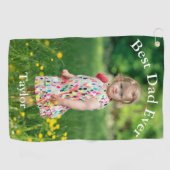Serviette De Golf Meilleur papa jamais photo (Horizontal)