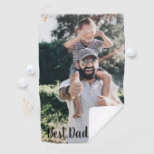 Serviette De Golf Meilleur papa jamais photo moderne (En situation)