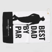 Serviette De Golf Meilleur papa moderne par Fête des pères (Horizontal)