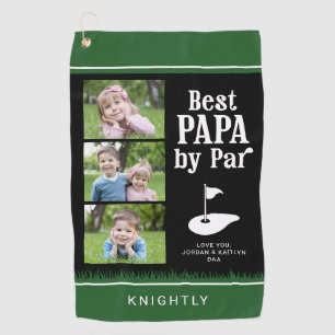 Serviette De Golf MEILLEUR PAPA PAR 3 Photos Noms