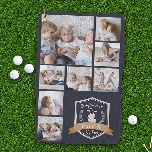 Serviette De Golf Meilleur Papa Par | Collage de photos