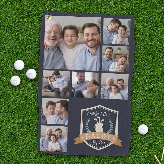 Serviette De Golf Meilleur Papa Par | Collage de photos
