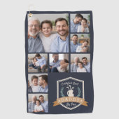 Serviette De Golf Meilleur Papa Par | Collage de photos (Devant)