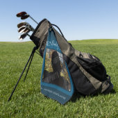 Serviette De Golf Meilleur papa par Fête des pères Photo (Vert)