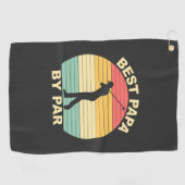 Serviette De Golf Meilleur Papa Par - Golf (Horizontal)