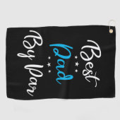 Serviette De Golf Meilleur papa par Par Calligraphie (Horizontal)