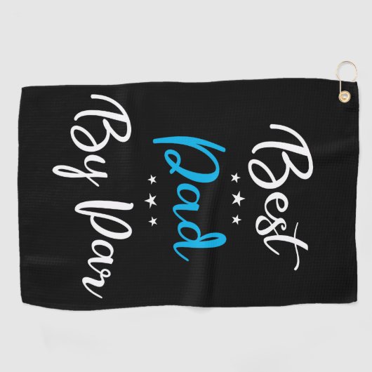 Serviette De Golf Meilleur papa par Par Calligraphie (Horizontal)