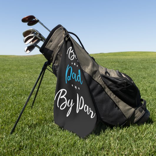 Serviette De Golf Meilleur papa par Par Calligraphie (Vert)