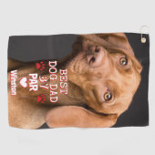 Serviette De Golf Meilleur papa par Par Chien Photo (Horizontal)