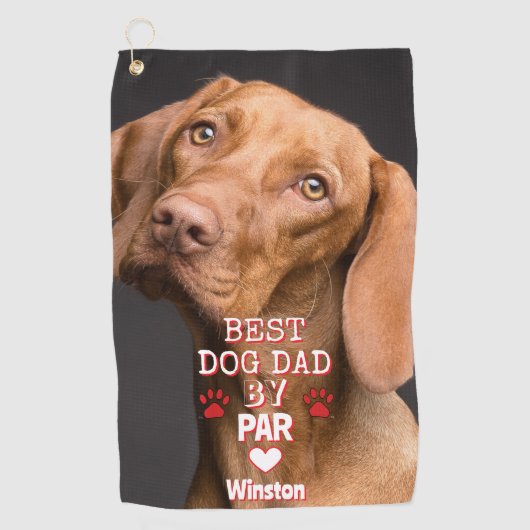 Serviette De Golf Meilleur papa par Par Chien Photo (Devant)