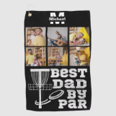 Serviette De Golf meilleur papa par par disque golf frisbee Custom 6 (Devant)