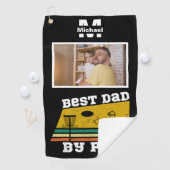 Serviette De Golf meilleur papa par par disque golf frisbee Photo pe (En situation)