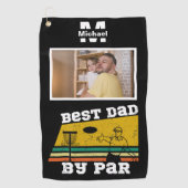 Serviette De Golf meilleur papa par par disque golf frisbee Photo pe (Devant)