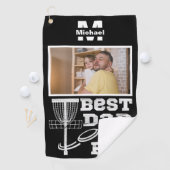 Serviette De Golf meilleur papa par par disque golf frisbee Photo pe (En situation)