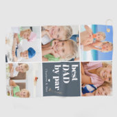 Serviette De Golf Meilleur papa par Par | Fête des pères Collage de  (Horizontal)