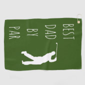 Serviette De Golf Meilleur papa par Par Funny Golf Golf (Horizontal)