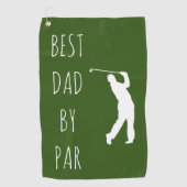 Serviette De Golf Meilleur papa par Par Funny Golf Golf (Devant)