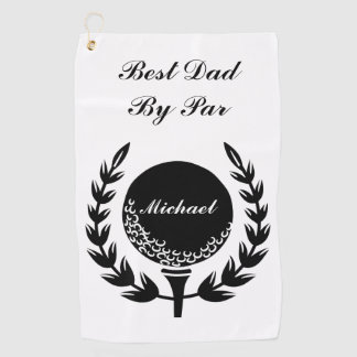 Serviette De Golf Meilleur Papa Par Par Nom Personnalisé Classic