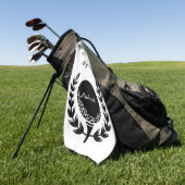 Serviette De Golf Meilleur Papa Par Par Nom Personnalisé Classic (Vert)