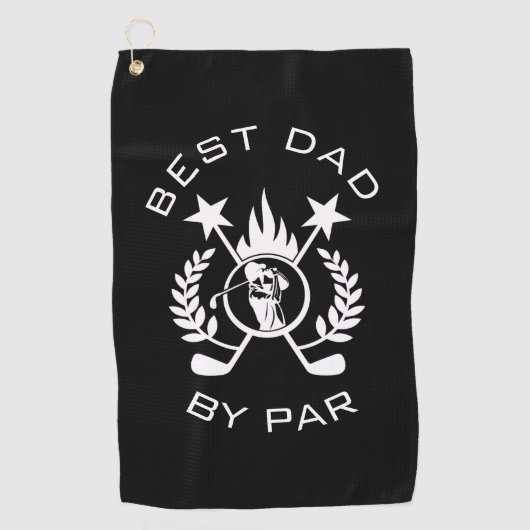Serviette De Golf Meilleur papa par Par Père's Cadeau de golf (Devant)