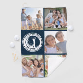 Serviette De Golf Meilleur papa par Par Photo Collage Monogramme (En situation)