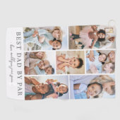 Serviette De Golf Meilleur papa Par Par Photo Collage Père (Horizontal)