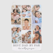 Serviette De Golf Meilleur papa Par Par Photo Collage Père (Devant)