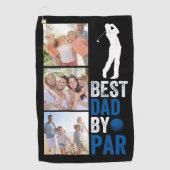 Serviette De Golf Meilleur papa Par Par Photo Fête des pères (Devant)