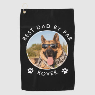 Serviette De Golf Meilleur papa par Par Photo sur mesure de chien