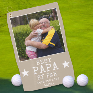 Serviette De Golf Meilleur Papa par Par Tapis de golf personnalisé a