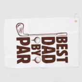 Serviette De Golf Meilleur papa par Parc Golf Papa (Horizontal)