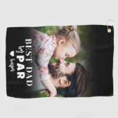 Serviette De Golf Meilleur papa par photo (Horizontal)