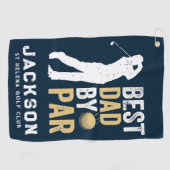 Serviette De Golf Meilleur papa par photo (Horizontal)