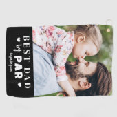 Serviette De Golf Meilleur papa par photo (Horizontal)