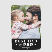 Serviette De Golf Meilleur papa par photo (Devant)