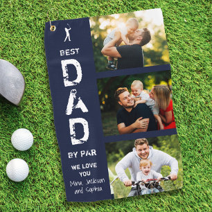 Serviette De Golf Meilleur Papa Par Photo Cool Golfer Fête des pères