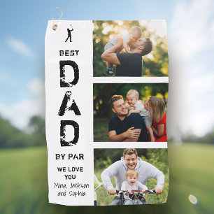 Serviette De Golf Meilleur Papa Par Photo Cool Golfer Fête des pères