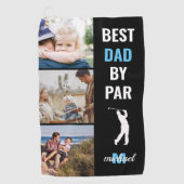 Serviette De Golf Meilleur Papa Par Photo Monogramme Fête des pères (Devant)